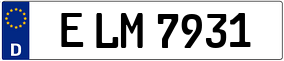 Trailer License Plate